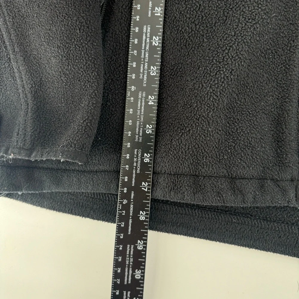 The North Face Mens XL Black Full Zip Fleece Jacket Denali Style Mock Neck